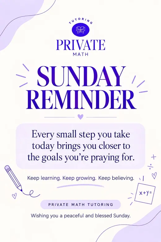 Sunday reminder flyer